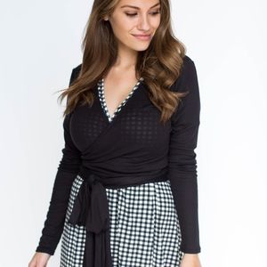 Agnes & Dora Long Sleeve Wrap Top